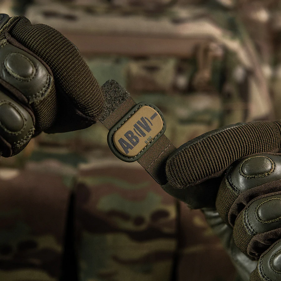 Патч з кріпленням MOLLE M-Tac PVC група крові AB (IV)-. Олива