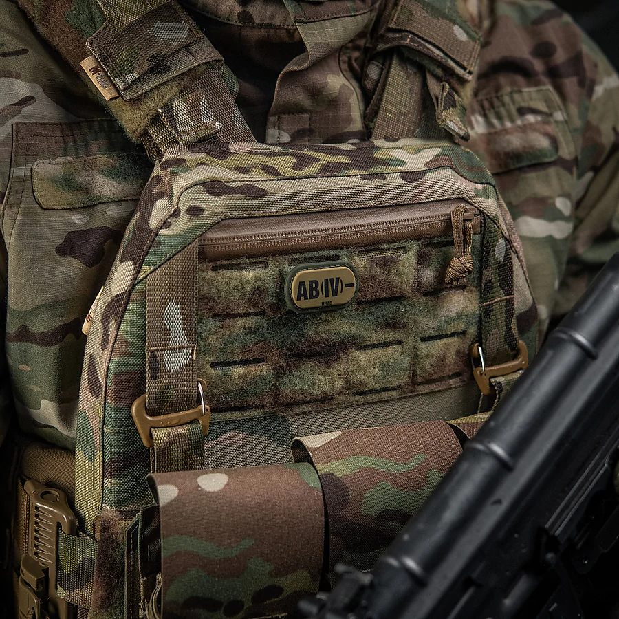 Патч з кріпленням MOLLE M-Tac PVC група крові AB (IV)-. Олива
