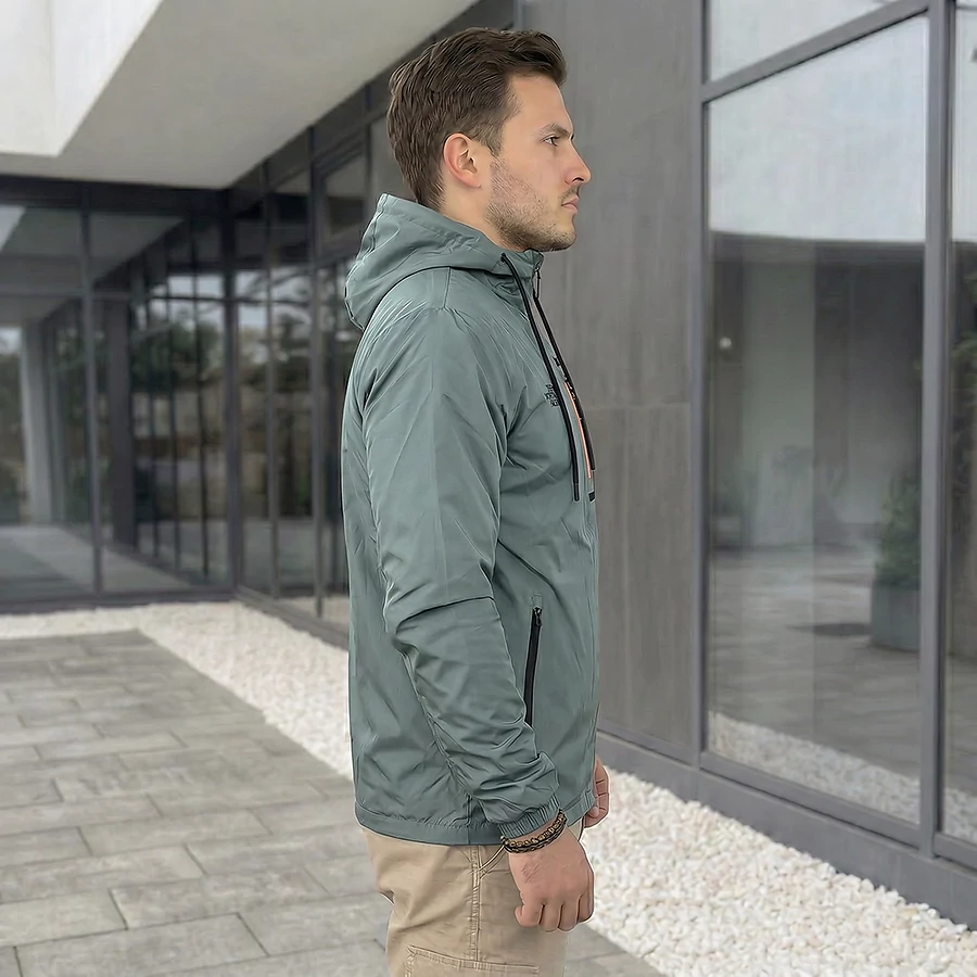 Куртка вітровка The North Face. Зелений