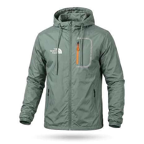 Куртка вітровка The North Face. Зелений