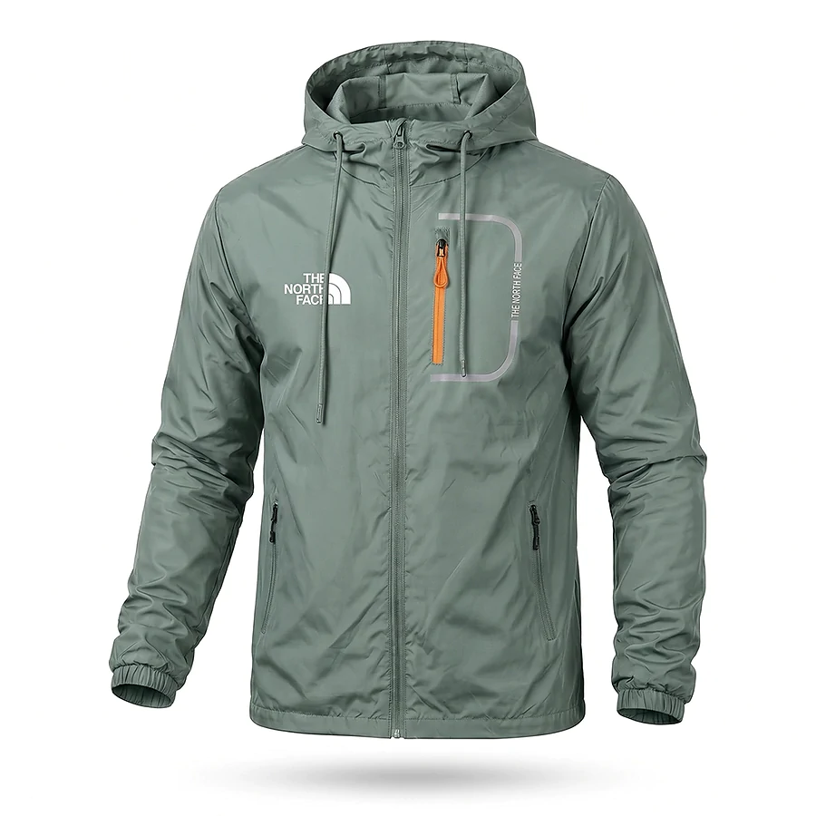 Куртка вітровка The North Face. Зелений