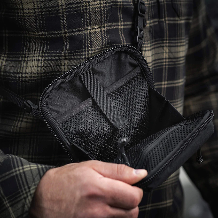 Сумка через плече M-Tac Pocket Hardsling Lite-C Elite. Чорний