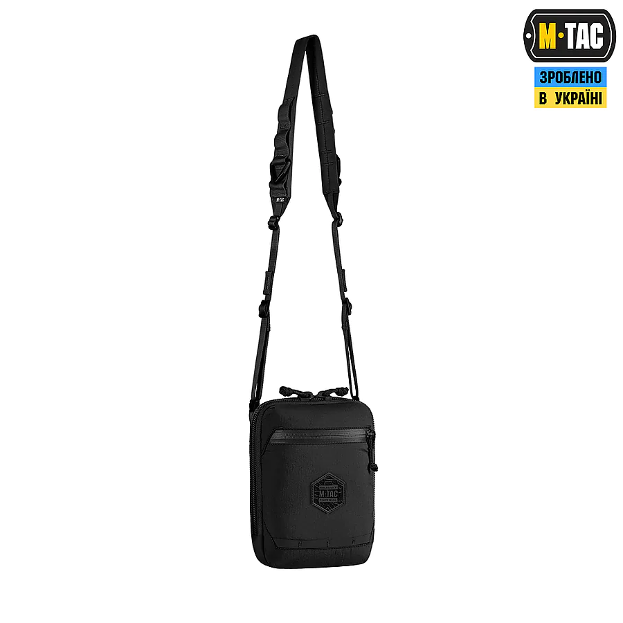 Сумка через плече M-Tac Pocket Hardsling Lite-C Elite. Чорний