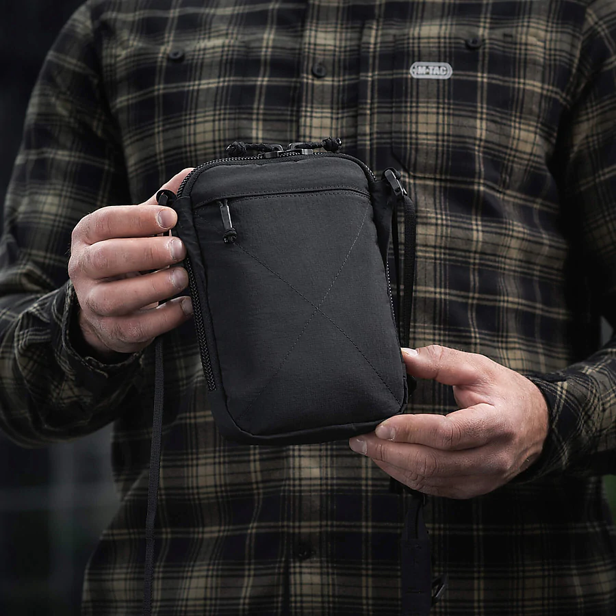 Сумка через плече M-Tac Pocket Hardsling Lite-C Elite. Чорний