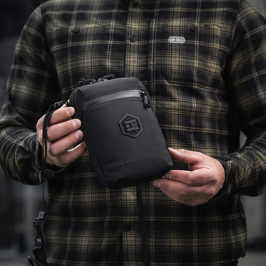 Сумка через плече M-Tac Pocket Hardsling Lite-C Elite. Чорний
