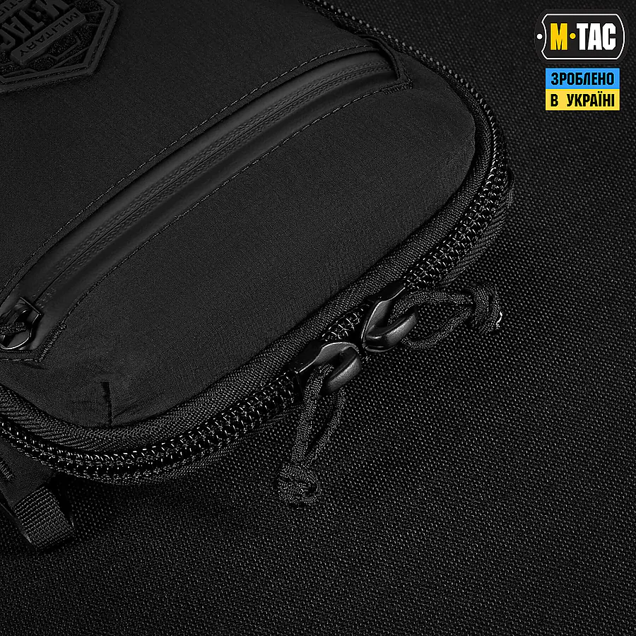 Сумка через плече M-Tac Pocket Hardsling Lite-C Elite. Чорний