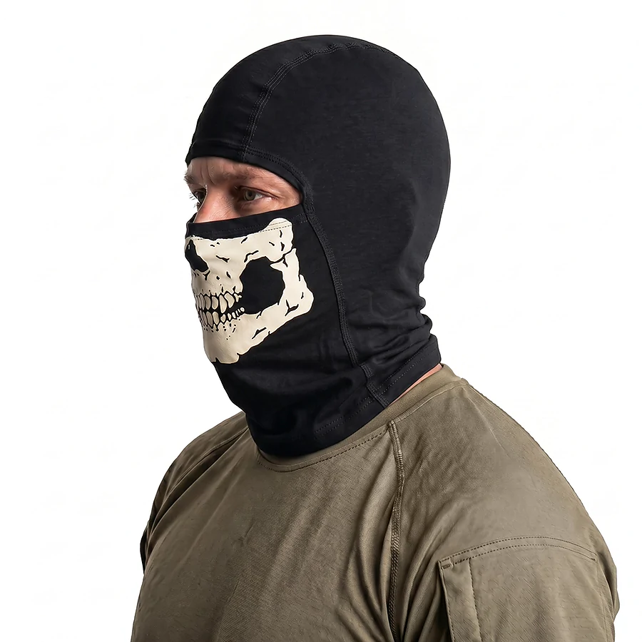 Балаклава тактична Sniper Череп. Чорний