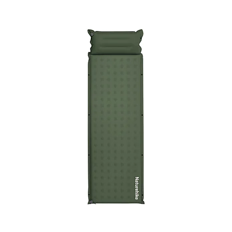 Матрац самонадувний з подушкою Naturehike CNK2550WS025. Зелений