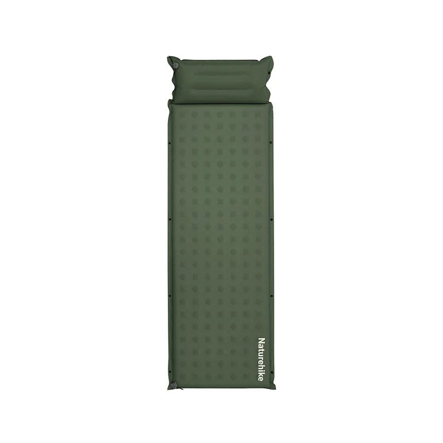 Матрац самонадувний з подушкою Naturehike CNK2550WS025. Зелений