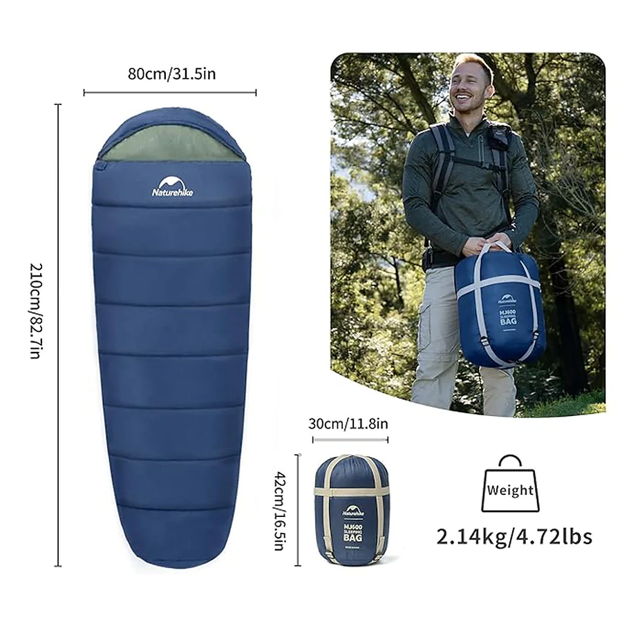 Спальний мішок Naturehike MJ 600 CNK2300SD014. Синій