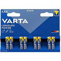 Батарейки Varta LR3/AAA Longlife Power Alkaline, 8 шт