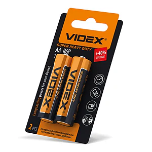 Батарейка Videx R6/AA сольова 2шт 