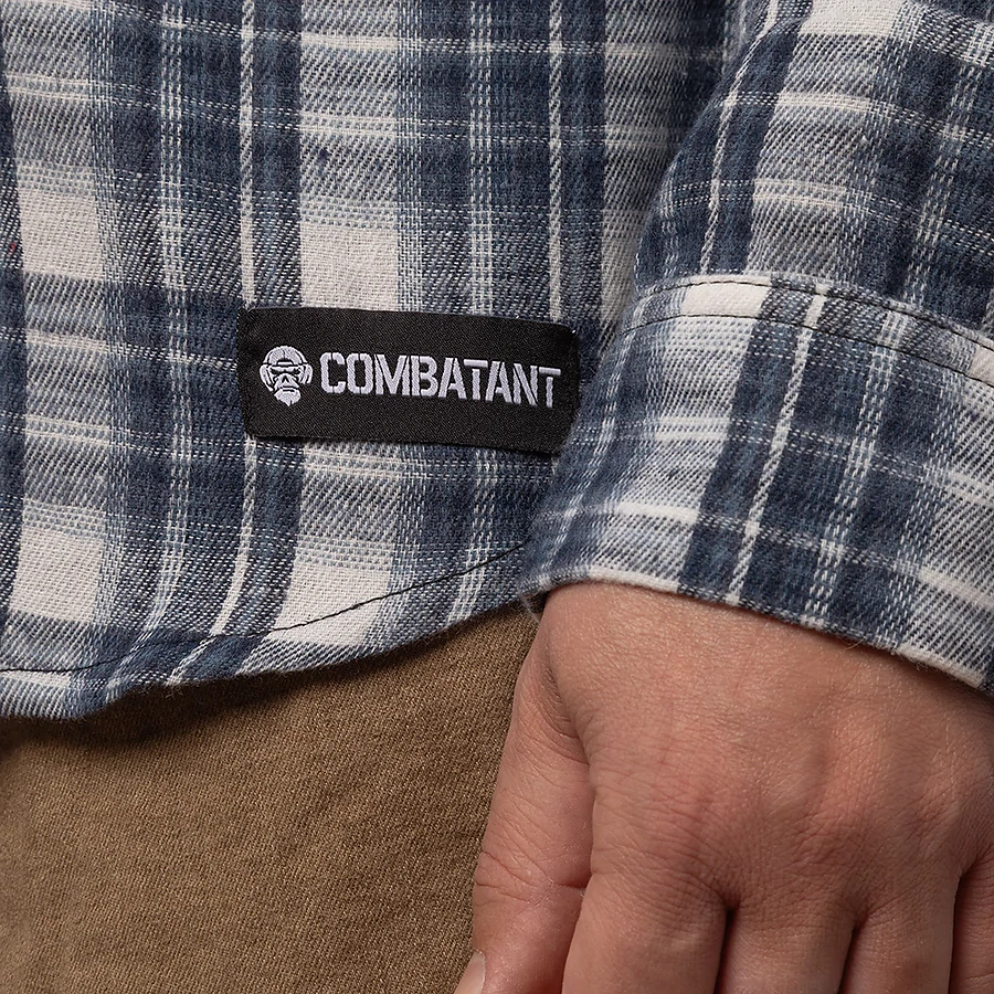 Рубашка в клетку Combatant Blackwater Pro. Синий