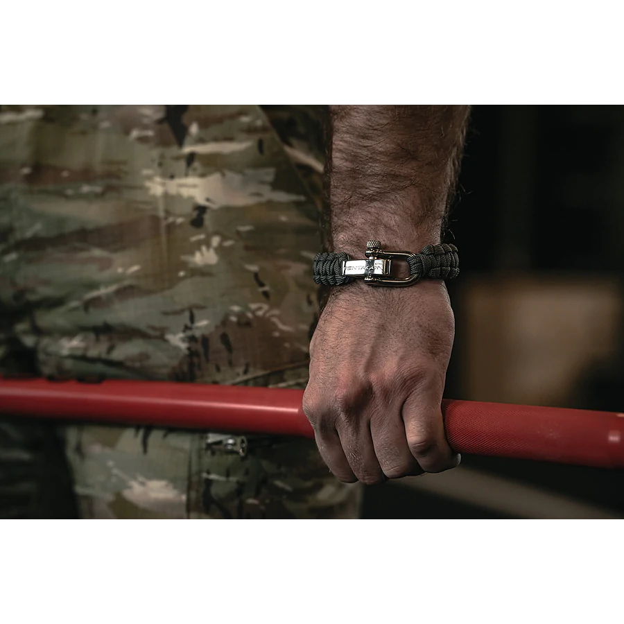 Браслет із паракорду Pentagon Survival. Сірий