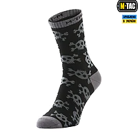 Носки тактические летние M-Tac Mk.3 Pirate Skull. Черные