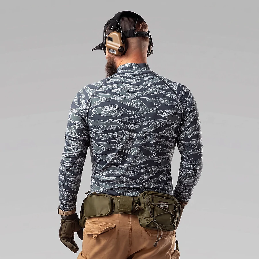 Чоловічий тактичний рашгард Combatant ASSAULT PRO LS. Tiger Blue