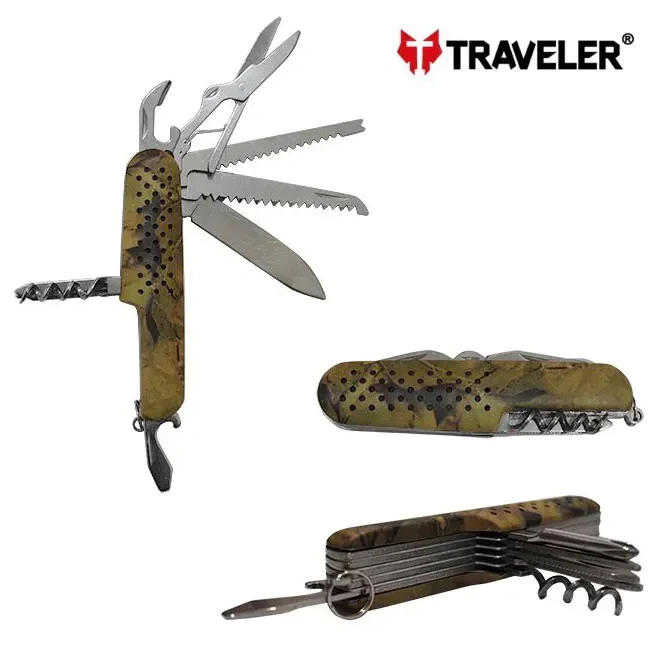 Мультитул швейцарский Traveler K-5011-G-40. Мультикам