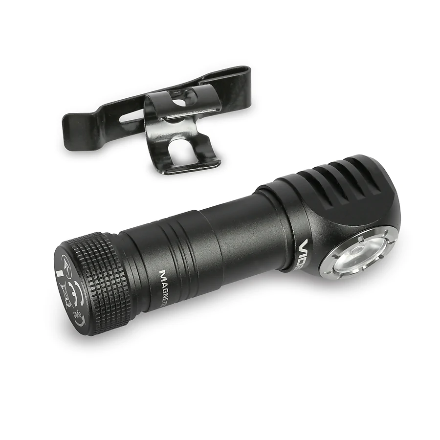 Портативный светодиодный фонарь VIDEX VLF-A056H 200Lm 5000K. Черный
