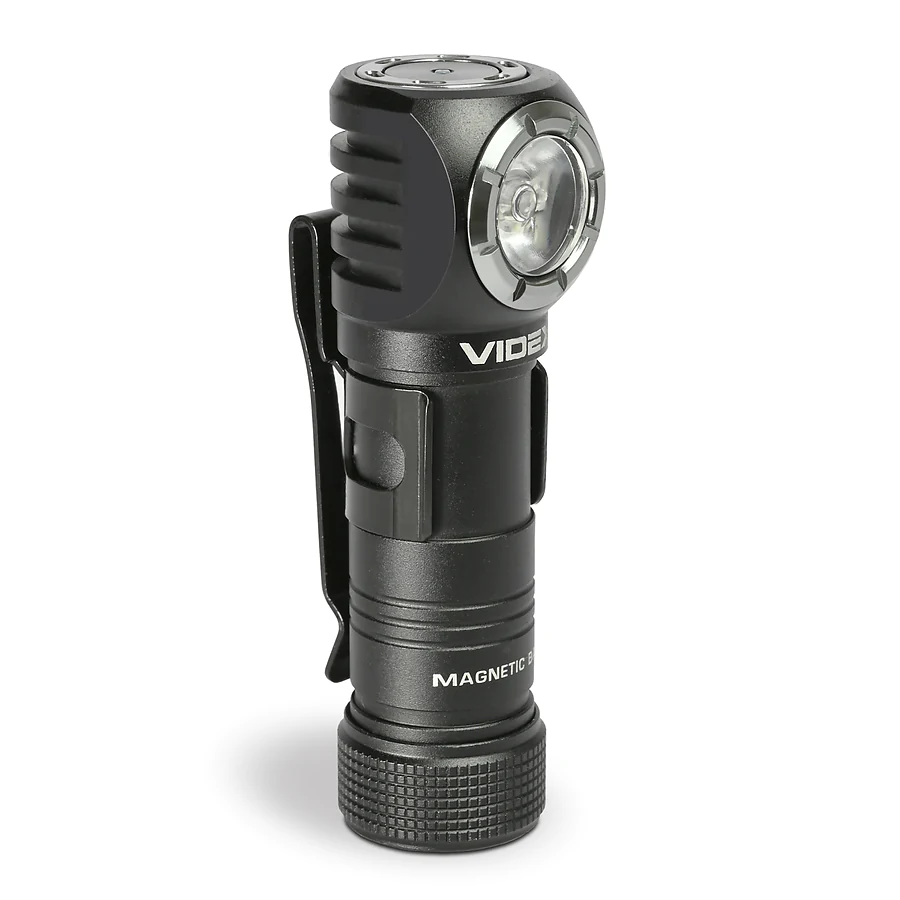Портативный светодиодный фонарь VIDEX VLF-A056H 200Lm 5000K. Черный