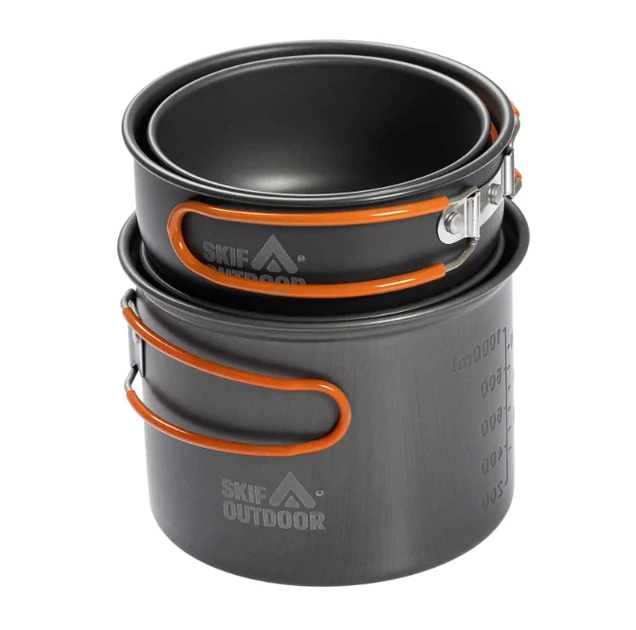 Кемпінговий набір для приготування їжі Skif Outdoor Fuzz Pot II. Чорний