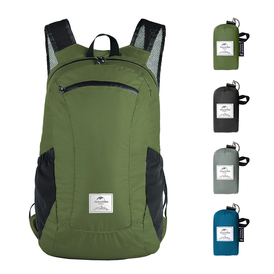 Рюкзак компактний надлегкий Naturehike Ultralight NH17A012-B, 18л. Олива