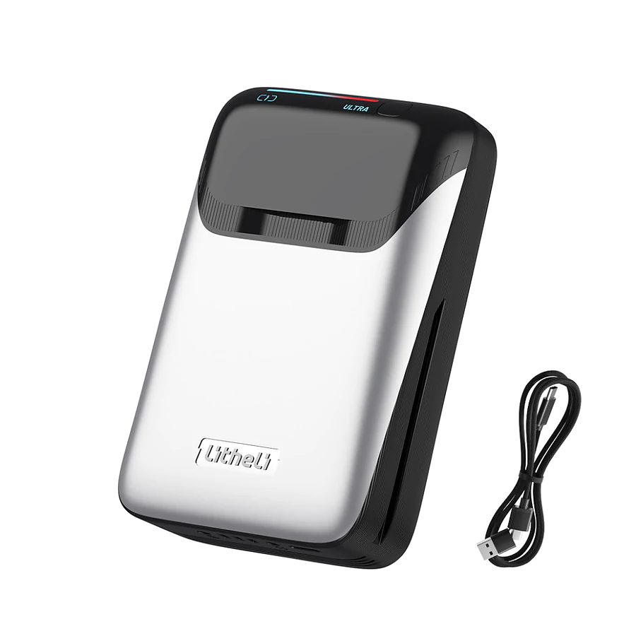 УМБ Litheli Power Bank 20000 mAh, 45 W, 4А, Fast Charge, Bluetooth. Білий