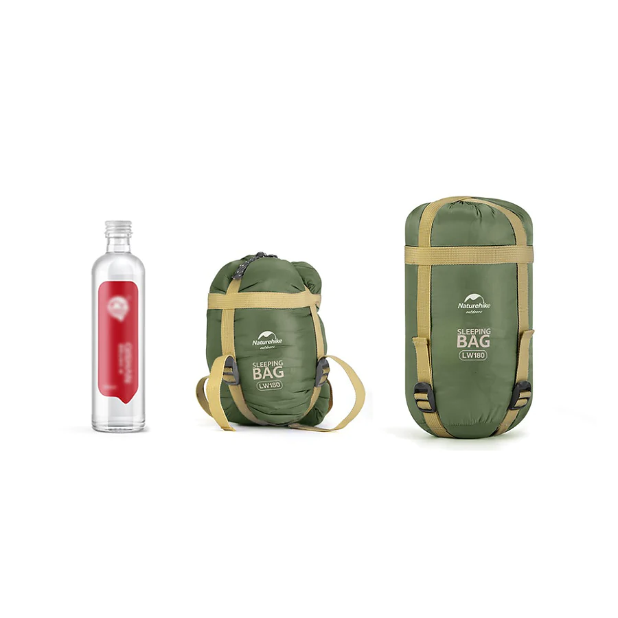 Спальный мешок Naturehike LW180 Mini NH21MSD04 левый. Олива