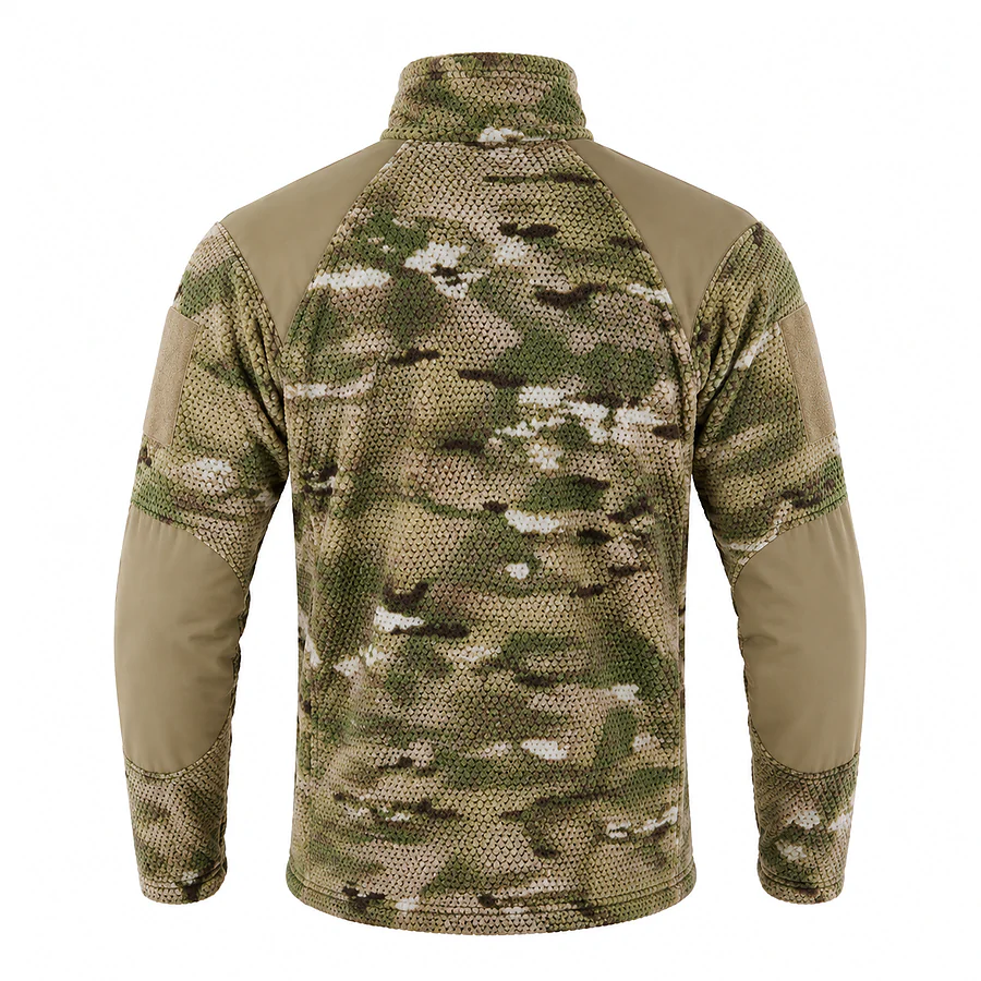 Кофта тактическая флисовая Han-Wild Grid Fleece. Мультикам