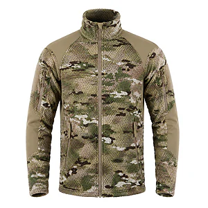 Кофта тактична флісова Han-Wild Grid Fleece. Мультикам