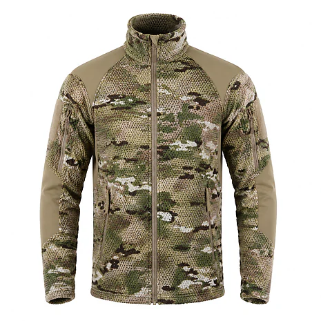 Кофта тактическая флисовая Han-Wild Grid Fleece. Мультикам