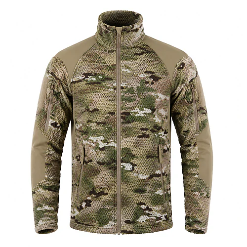 Кофта тактична флісова Han-Wild Grid Fleece. Мультикам