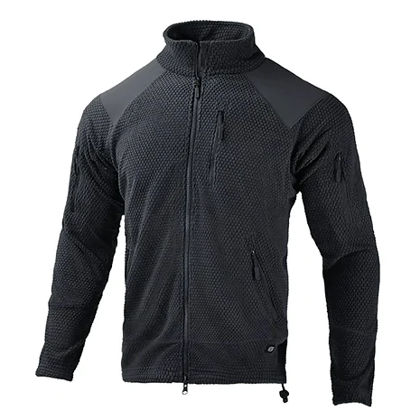 Кофта тактическая флисовая Han-Wild Grid Fleece. Черный