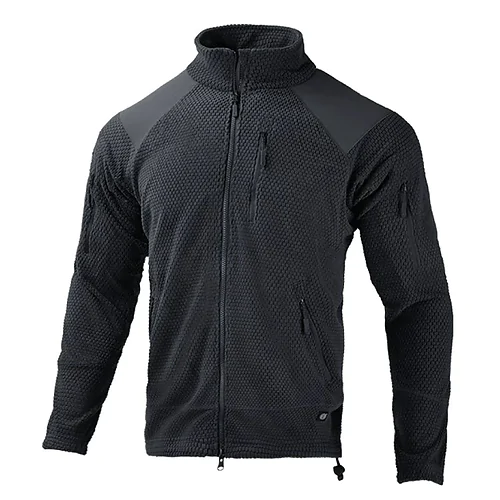 Кофта тактична флісова Han-Wild Grid Fleece. Чорний