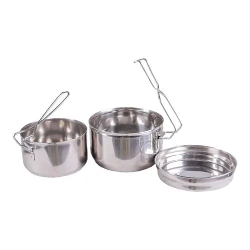 Набор армейской посуды Sturm Mil-Tec Czech Stainless Steel Mess Kit. Серый