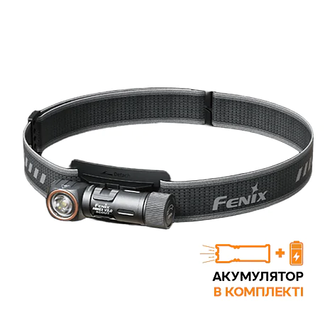 Ліхтар налобний тактичний з червоним світлом Fenix Scout HM23 V2.0. Чорний