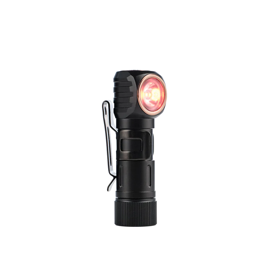 Ліхтар налобний тактичний з червоним світлом Fenix Scout HM23 V2.0. Чорний