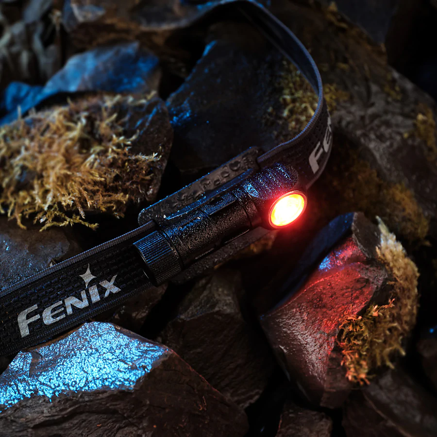 Ліхтар налобний тактичний з червоним світлом Fenix Scout HM23 V2.0. Чорний