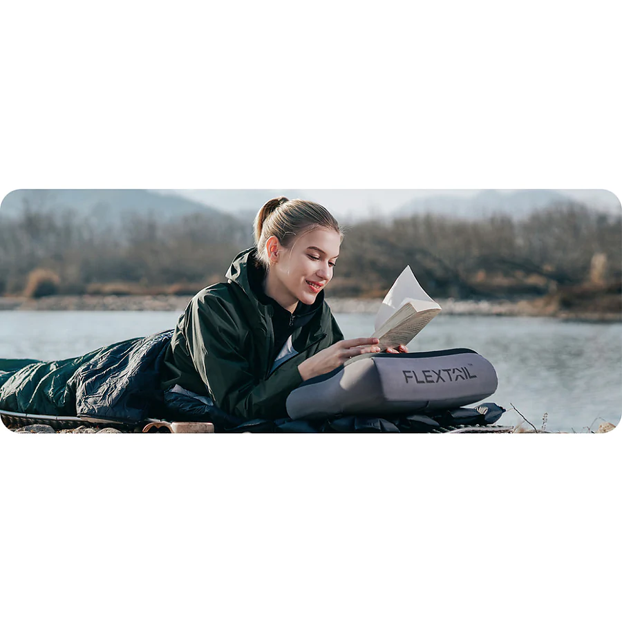 Подушка надувная анатомическая Flextail Zero Pillow SE. Серый
