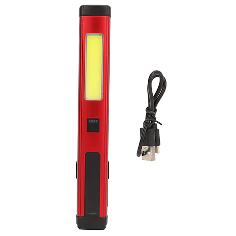 Ліхтар ручний акумуляторний YD2303 з функцією Power Bank. Червоний