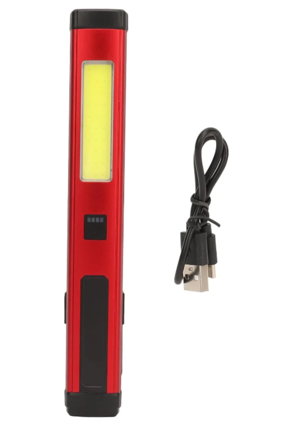 Ліхтар ручний акумуляторний YD2303 з функцією Power Bank. Червоний