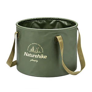 Ведро складное для воды из ПВХ Naturehike NH20SJ040 10 л. Олива