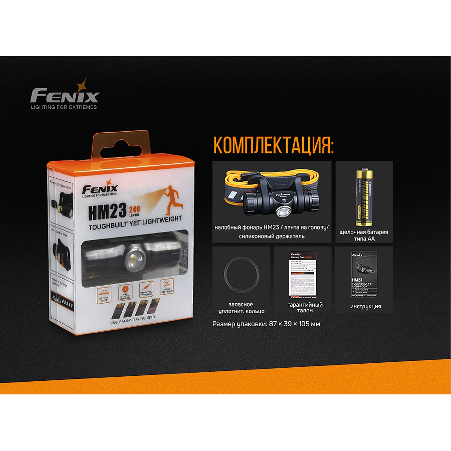 Ліхтар налобний Fenix HM23