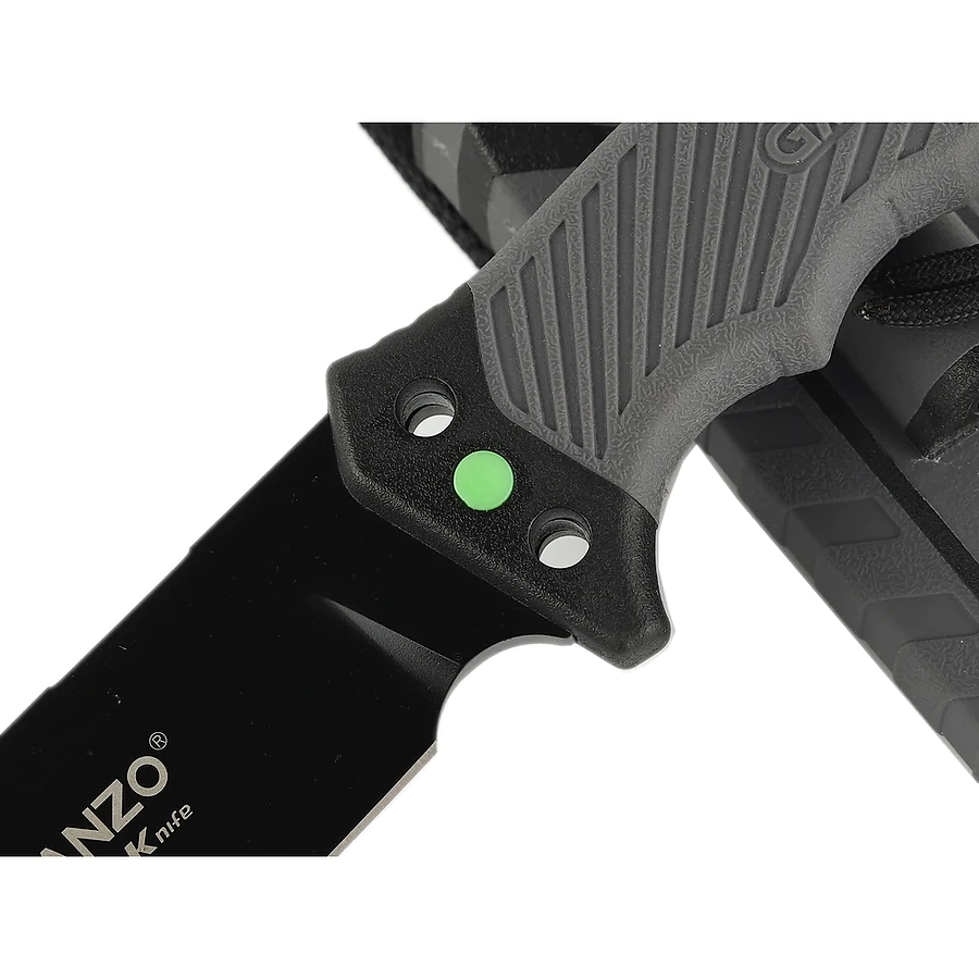 Ніж з паракордом Ganzo G8012V2-GY, сiрий