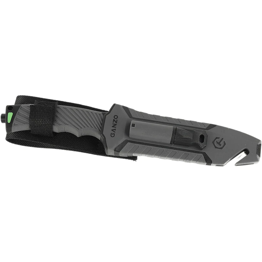 Ніж з паракордом Ganzo G8012V2-GY, сiрий