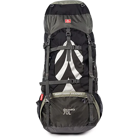 Рюкзак туристичний Naturehike NH70B070-B, 70л+5л, чорно-сірий