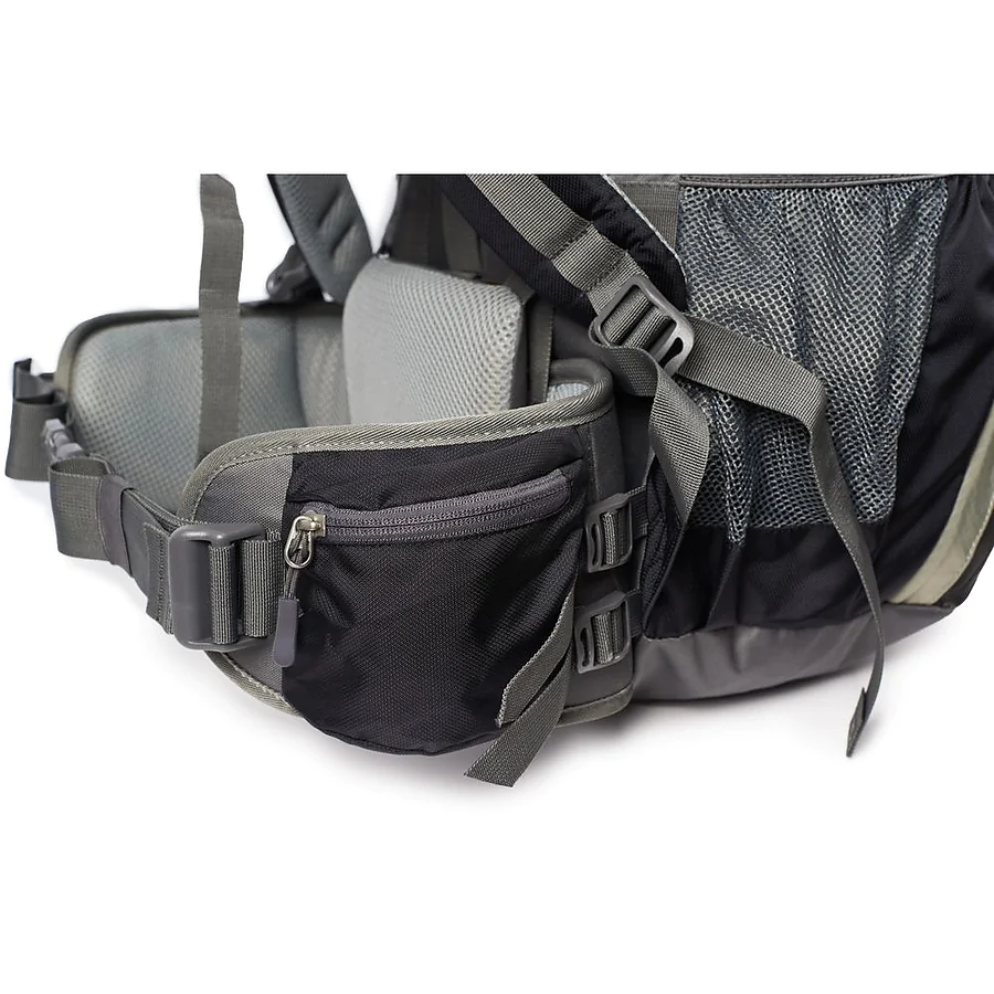 Рюкзак туристичний Naturehike NH70B070-B, 70л+5л, чорно-сірий