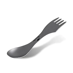 Ложка-вилка-нож титановая Naturehike Titanium NH19T012. Серый