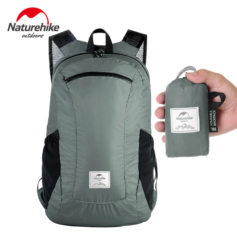 Рюкзак компактний надлегкий Naturehike Ultralight NH17A012-B, 18л, чорний