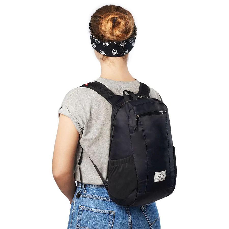 Рюкзак компактний надлегкий Naturehike Ultralight NH17A012-B, 18л, чорний