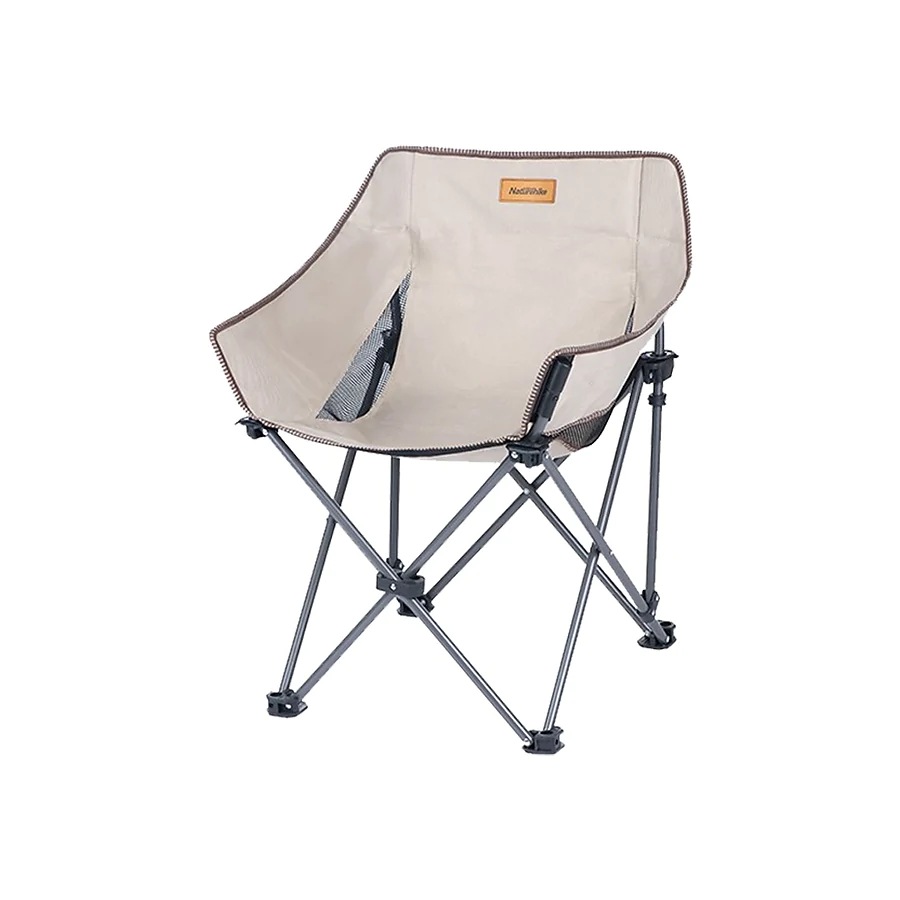 Крісло складане Naturehike NH20JJ022 600D Oxford Cotton / сталь. Бежевий